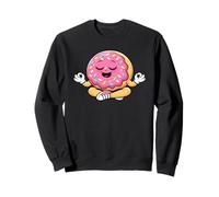 Cute Donut Yoga Pose Calm Fitness Sudadera