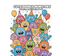 Cute Doodle Coloring Book for Adults: Adorable Simple Doodle Characters for Relaxation, Stress Relief, and Mindful Coloring
