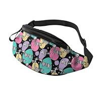 Cute Doodle Dogs Fanny Pack para Hombres, Mujeres, cinturón Ajustable, riñonera, riñonera de Moda, riñoneras para Correr al Aire Libre, Entrenamiento, Viajes, Senderismo