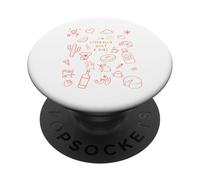 Cute Doodles, I'm Literally Just a Girl tee | 90s Baby PopSockets PopGrip Adhesivo