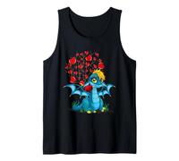 Cute Dragon Heart Valentines Day For Girls Boys Kids Dragons Camiseta sin Mangas
