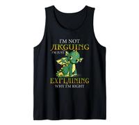 Cute Dragon I'm Not Arguing Just Explaining Why I'm Right Camiseta sin Mangas