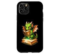 Cute Dragon Reading Book, Booish Teacher Librarian Bookworm Carcasa para iPhone 11 Pro