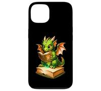 Cute Dragon Reading Book, Booish Teacher Librarian Bookworm Carcasa para iPhone 13