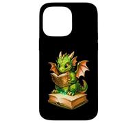 Cute Dragon Reading Book, Booish Teacher Librarian Bookworm Carcasa para iPhone 14 Pro MAX