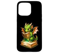 Cute Dragon Reading Book, Booish Teacher Librarian Bookworm Carcasa para iPhone 15 Pro MAX