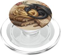 Cute Dragon Wings Book Lover Librarian Fantasy Bookish PopSockets PopGrip para MagSafe