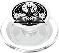 Cute Dragon Wings Book Lover Librarian Fantasy Bookish PopSockets PopGrip para MagSafe