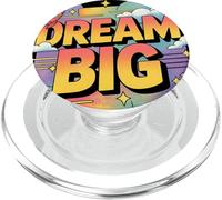 Cute Dream is Big Retro Colorido Graphic tee Camiseta Vintage PopSockets PopGrip para MagSafe