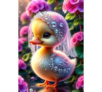 Cute Duck 200 Piece Jigsaw Puzzles for Adults, Colourful, Challenging & Brainteasing Adult Puzzles 200 Pieces Flower, Fun jigsaws for The Whole Family 14x10 Inch