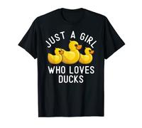 Cute Duck Funny Just A Girl Who Loves Ducks Lover Mujeres Regalo Camiseta