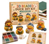 Cute Duck Handmade Toys Embroidery Jewelry Bead Craft Set