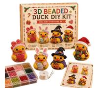 Cute Duck Handmade Toys Embroidery Jewelry Bead Craft Set