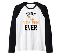 Cute Duck Mum, la Mejor mamá de Pato de la Historia Camiseta Manga Raglan