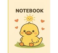 Cute Duck Notebook | 7.5" x 9.25" Kawaii Duck Journal with 100 Pages | Adorable Duck Lover Gift