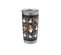 Cute Duck Soccer Star Champion 2024 Vaso térmico de acero inoxidable de doble pared