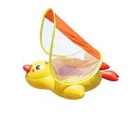 Cute Duck Swim Pool Float - Canopy Kid Float, Anti Tip Tail Chamber Anti Slip Crotch with Reinforced Safety Straps, Breathable Sunshade Raft, Portable Aquatic for Beach Vacation Travel Family