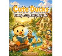 Cute Ducks Living Cozy Everyday Life: An Adorable Kawaii Animal Coloring Book with Relaxing Cozy Cottage Scenes, Cute Duck Family Adventures, Bold & Easy Designs for Kids, Teens & Adults