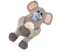 Cute Earbud Case Cover, Handmade Animal Shape Coin Purse, Cartoon Crochet Cash Pouch Knitting Coin Pocket for Commuting, Fun and Functional Accessory, Earbuds, Coins, Small Gift, gris, ver descripción