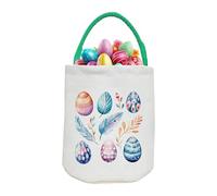 Cute Easter Bags, Large Capacity Snack Container, Easter Container, Lightweight and Sturdy, Soft Fabric Material, 9.06x14.96x0.59 inches for Eggs Candy Toys Party Decorations