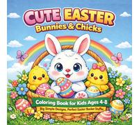Cute Easter Bunnies & Chicks Coloring Book for Kids Ages 4-8: Big Simple Designs, Perfect Easter Basket Stuffer: Adorable Spring Bunnies and Chicks with Big Easy Designs for Creative Easter Basket Fun