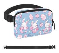 Cute Easter Bunny-1770 - Riñonera de estilo unisex: riñoneras de moda, bolsas cruzadas deportivas delgadas a la moda para trotar, senderismo, senderismo, mujer, hombre, multicolor, 4 x 23 x 15 cm,