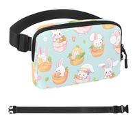Cute Easter Bunny-1815 - Riñonera de estilo unisex: riñoneras de moda, bolsas cruzadas deportivas delgadas a la moda para trotar, senderismo, senderismo, mujer, hombre, multicolor, 4 x 23 x 15 cm,