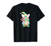 Cute Easter GNOME Girl Bunny Ears For Egg Hunting In Spring Camiseta