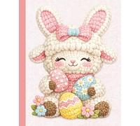 Cute Easter Lamb Notebook: An Adorable Lined Composition Book for Kids & Girls, Featuring a Sweet Lamb with Easter Eggs for School, Journaling, and Fun