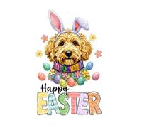 Cute Easter Puppies with Eggs, Baskets & Springtime Fun: Easy Coloring Pages for Toddlers & Kids Ages 2-8