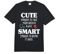 Cute Enough To Take Breath Away Enfermera Doctora Médico Comfort Colors Adult Heavyweight T-Shirt