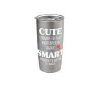 Cute Enough To Take Breath Away Enfermera Doctora Médico Vaso térmico de acero inoxidable de doble pared