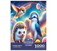 Cute Erizo Puzzles Imposible,desafío para Adultos Entretenimiento Creativo 1000 Piezas Obra De Arte De Juego De para Adultos Y Niños 38x26cm/1000pcs