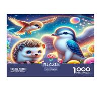 Cute Erizo Rompecabezas Regalo Creativo Decoración Familiar 1000 Piezas Animaleses Rompecabezas De Decoración Juguetes Desafiantes para Adultos 70x50cm/1000pcs
