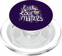 Cute Every Love Matters LGBT Valentine Adulto Gay Lesbianas PopSockets PopGrip para MagSafe