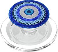 Cute Evil Eye Amulet Protection Curse Greek Pattern PopSockets PopGrip para MagSafe