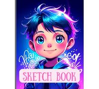 Cute Face Manga Boy Sketchbook: Cute Face Manga Boy Sketchbook Cover, 102 Pages, 8.5 x 11 Page Size, 100 Blank Pages. Manga Lovers