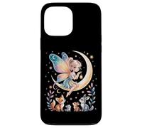 Cute Fairy Tales Magic Moon Animals Mythical Girl Carcasa para iPhone 13 Pro MAX