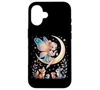 Cute Fairy Tales Magic Moon Animals Mythical Girl Carcasa para iPhone 16
