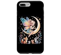 Cute Fairy Tales Magic Moon Animals Mythical Girl Carcasa para iPhone 7 Plus/8 Plus