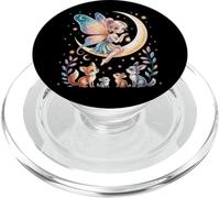 Cute Fairy Tales Magic Moon Animals Mythical Girl PopSockets PopGrip para MagSafe