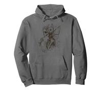 Cute Fairycore Floral Moth Aesthetic Graphic Skeleton Fairy Sudadera con Capucha