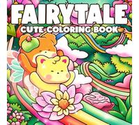 Cute Fairytale Coloring Book: Cozy Coloring Pages for Adults and Teens Featuring Adorable Animals Friends in Magical Scenes for Stress Relief