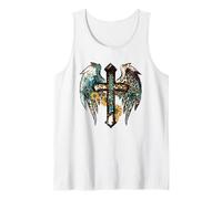 Cute Faith Western Cross For Christian Summer Country Boho Camiseta sin Mangas