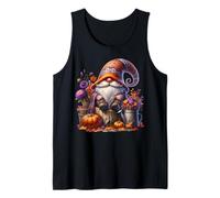 Cute Fall Accessories For GNOME Lover Floral Autumn Pumpkin Camiseta sin Mangas