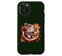 Cute Fall Cat Graphic For Cat Grandma and Autumn Kitten Mom Carcasa para iPhone 11 Pro