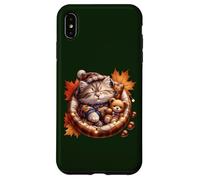 Cute Fall Cat Graphic For Cat Grandma and Autumn Kitten Mom Carcasa para iPhone XS MAX