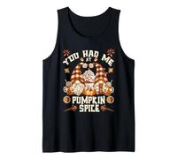Cute Fall GNOME For Thanksgiving You Had Me At Pumpkin Spice Camiseta sin Mangas