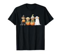 Cute Fall Golden Retriever Dog Owner Halloween Camiseta