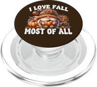 Cute Fall Pumpkin GNOME For Women I Love Fall Most of All PopSockets PopGrip para MagSafe
